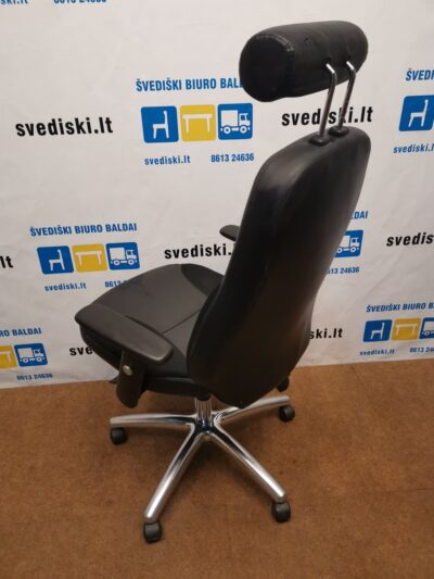 Biuro Kėdė Su Eko Oda Ir Reguliuojamo Aukščio Porankiais, Švedija