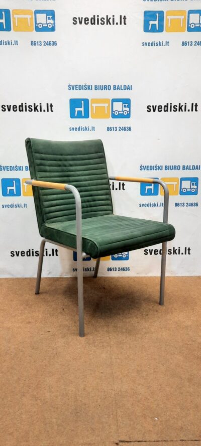 Offecct Quilt Žalia Lankytojo Kėdė Su Porankiais, Švedija