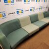 Kinnarps Trix Žalsva Modulinė Sofa , Švedija