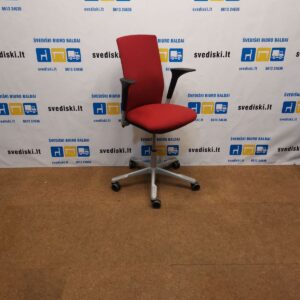 HAG Futu Raudona Biuro Kėdė Su Porankiais, Švedija