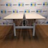 AHREND 500 Dvigubas Baltas Elektra Reguliuojamas Mechanizmas Su 170x80cm Stalviršiais, Švedija