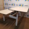 AHREND 500 Dvigubas Baltas Elektra Reguliuojamas Mechanizmas Su 170x80cm Stalviršiais, Švedija