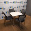Vitra Baltas Stalas+4 Humanscale Liberty Kėdės, Švedija