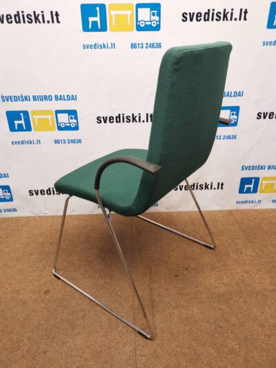 Martela Sola Žalia Lankytojo Kėdė Su Porankiais, Švedija