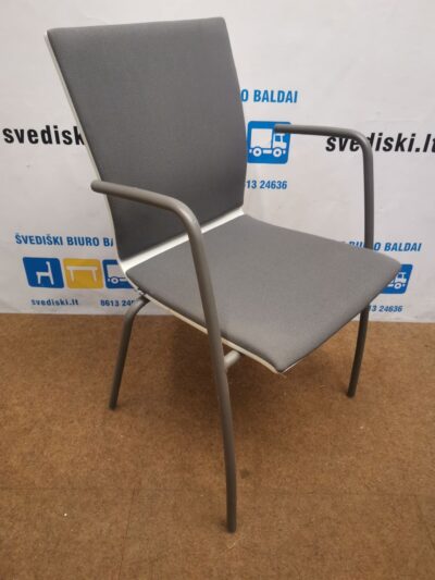EFG Sit Balta Kėdė Su Pilku Audiniu, Švedija