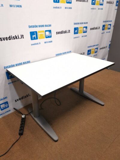 EFG Elektra Reguliuojamas Pilkas Stalo Mechanizmas Su Nauju 120x80cm Stalviršiu, Švedija