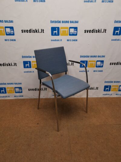 Lammhults Spira Mėlyna Lankytojo Kėdė Su Porankiais, Švedija