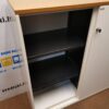 AHREND Balta Metalinė Spintelė Su Ąžuolo Viršumi, Švedija