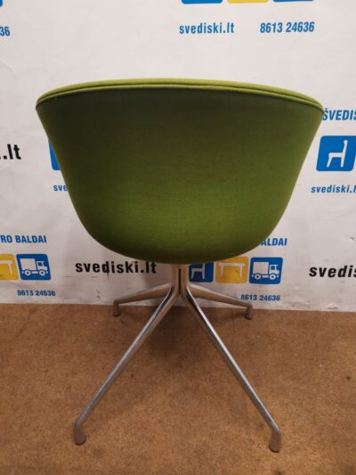 HAY ACC21 Žalia Kėdė Su Aliuminio Pagrindu, Švedija