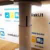 Reguliuojamo Aukščio Apvalus Stalas Su 85cm ø Beržo Stalviršiu, Švedija