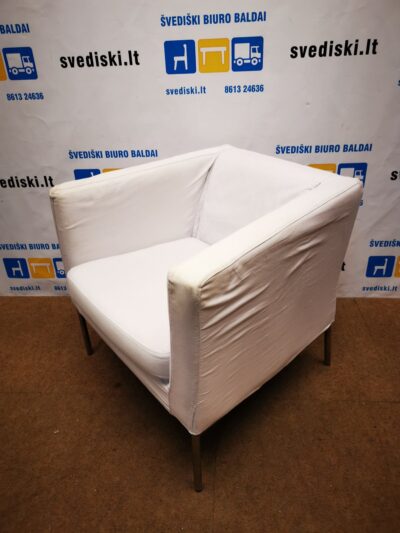 Ikea Klappsta Bemz Baltas Fotelis, Švedija