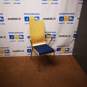 Mitab Beržo Kėdė Su Mėlynu Audiniu, Švedija