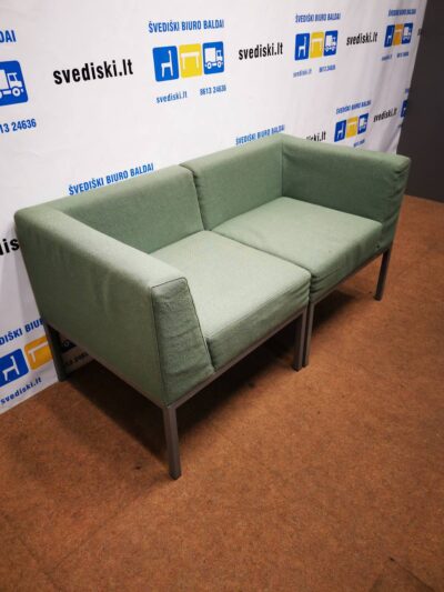 Martela Cube Žalia Modulinė 2-Dalių Sofa, Švedija