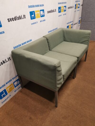 Martela Cube Žalia Modulinė 2-Dalių Sofa, Švedija