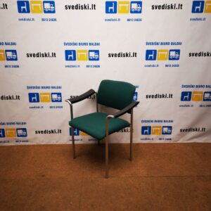 Martela Form Žalia Kėdė Su Chromuotu Rėmu, Švedija
