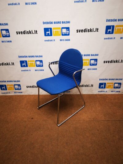 Mėlyna Kėdė Su Chromuotu Rėmu, Švedija