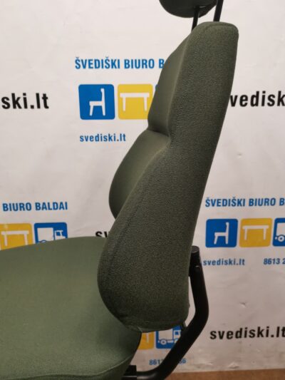 BE-GE 814 Žalia Biuro Kėdė Su Galvos Atrama, Švedija