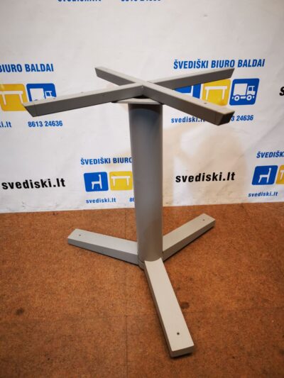 Pilka Metalinė Stalo Koja 70cm Aukščio, Švedija