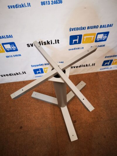 Pilka Metalinė Stalo Koja 70cm Aukščio, Švedija