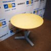 Pilka Metalinė Stalo Koja 70cm Aukščio Su Beržo 85cm Ø Stalviršiu, Švedija