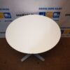Baltas Laminuoto MDF Stalviršis Ø 70cm Su Pažeidimais, Švedija 3