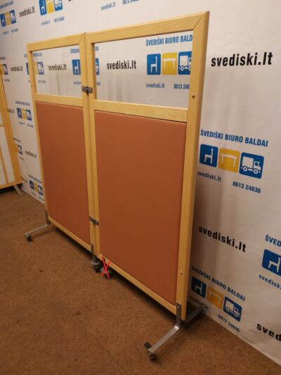 Glimakra Akustinė Sienelė Su Buko Rėmu Ir Ratukais, Švedija
