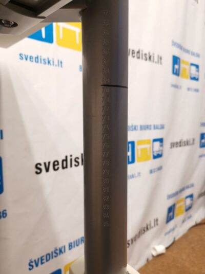 Mechaniškai Reguliuojamas Baltas Stalas Su 120x80cm Stalviršiu, Švedija