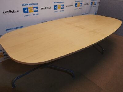 EFG Buko Konferencinis Stalas 300cm Ilgio Su Antracito Rėmu, Švedija