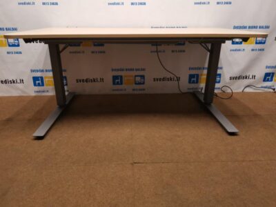 EFG Elektra Reguliuojamas Stalas Su Klevo 160x90cm Stalviršiu, Švedija