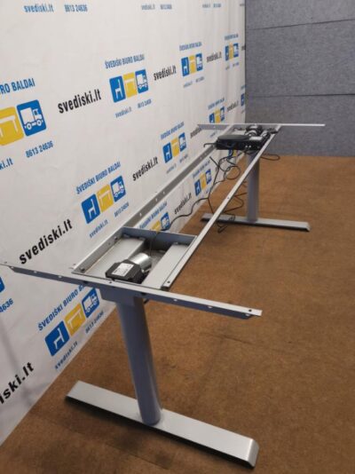 Linak Pilkas Elektra Reguliuojamas Stalo Mechanizmas Kyla Iki 117cm, Švedija
