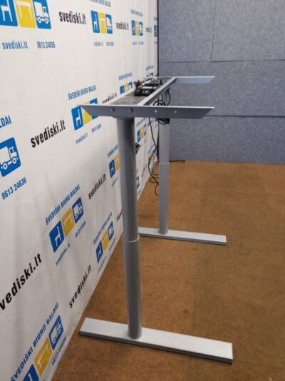 Linak Pilkas Elektra Reguliuojamas Stalo Mechanizmas Kyla Iki 115cm, Švedija