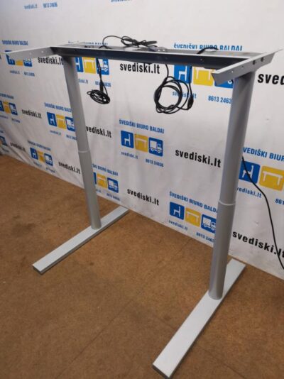 Linak Pilkas Elektra Reguliuojamas Stalo Mechanizmas Kyla Iki 115cm, Švedija