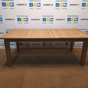 Pušinis Prailginamas Stalas Nuo 202cm Iki 295cm Ilgio, Švedija