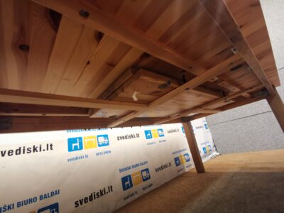 Pušinis Prailginamas Stalas Nuo 202cm Iki 295cm Ilgio, Švedija