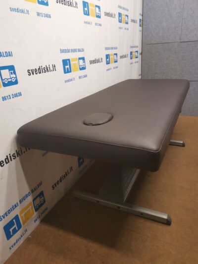 Kinnarps Elektra Reguliuojamo Aukščio Masažo Ir Sveikatingumo Stalas Su Ruda Eko Oda, Švedija
