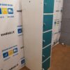 SARPSBORG METALL Žalsvai-Mėlyna 5 Skyrių Persirengimo Spintelė Su Elektros Lizdais, Švedija