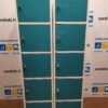SARPSBORG METALL Žalsvai-Mėlyna 5 Skyrių Persirengimo Spintelė Su Elektros Lizdais, Švedija