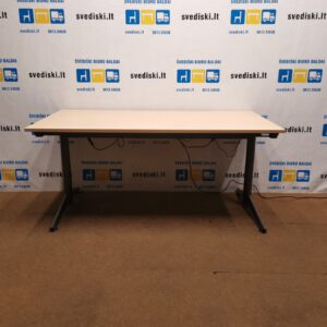 OMT Antracito Stok-Sėsk Stalas Su Klevo 160x80cm Stalviršiu, Švedija