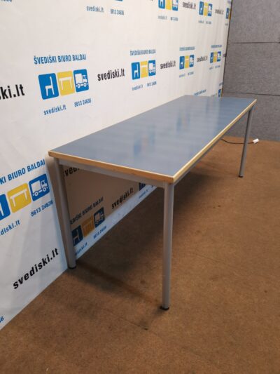 Balzar Beskow AB Stalas Su Mėlynu 180x65cm Atspariu Stalviršiu, Švedija