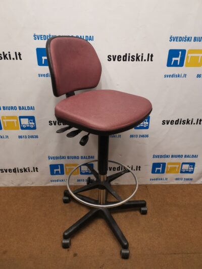 Biuro Kėdė Rausva Su Reguliuojamo Aukščio Pakoju, Švedija