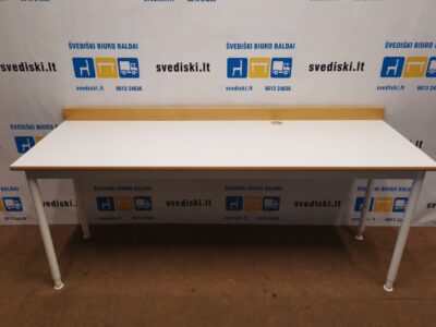 Reguliuojamo Aukščio Stalas Su 180x60cm Baltu| Buko Stalviršiu, Švedija