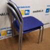 Mėlyna Kėdė Su Pilku Metaliniu Rėmu, Švedija