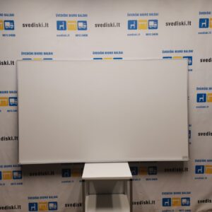 Balta Magnetinė Lenta 200x120cm Pločio Su Lentynėle, Švedija