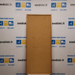 Ruda Skelbimų Lenta Su Mediniu Rėmu 140x60 cm, Švedija