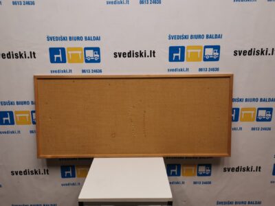 Ruda Skelbimų Lenta Su Mediniu Rėmu 140x60 cm, Švedija