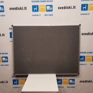 Bi-Office Skelbimų Lenta 120x90cm Su Pilku Audiniu, Švedija