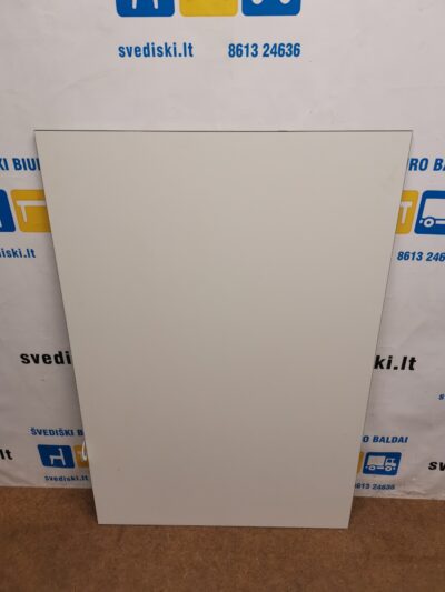 Baltas MDF Stalviršis 120x80cm Su Juoda Ploninta Briauna, Švedija