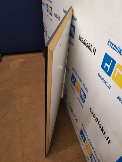 Baltas MDF Stalviršis 120x80cm Su Juoda Ploninta Briauna, Švedija