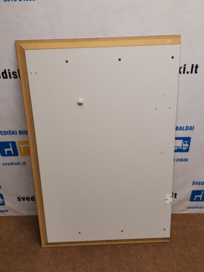 Baltas MDF Stalviršis 120x80cm Su Juoda Ploninta Briauna, Švedija
