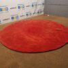 Ikea Raudonas Ø230cm Trumpo Plauko Kilimas, Švedija